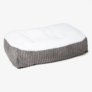 Sloucher Medium Koiranpeti - Sherpa & Vakosametti Grafiitti