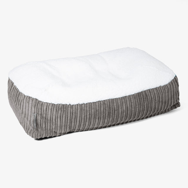 Sloucher Medium Koiranpeti - Sherpa & Vakosametti Grafiitti 01