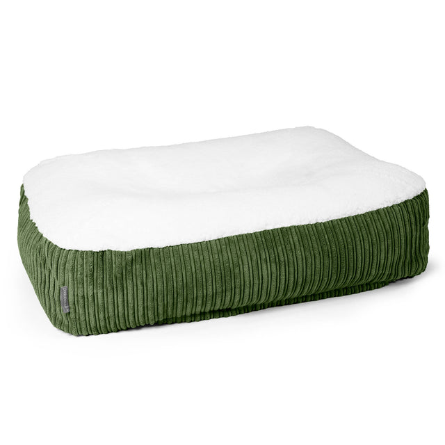 Sloucher Medium Koiranpeti - Sherpa & Vakosametti Metsänvihreä 01