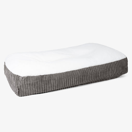 Sloucher XL Koiranpeti - Sherpa & Vakosametti Grafiitti 01