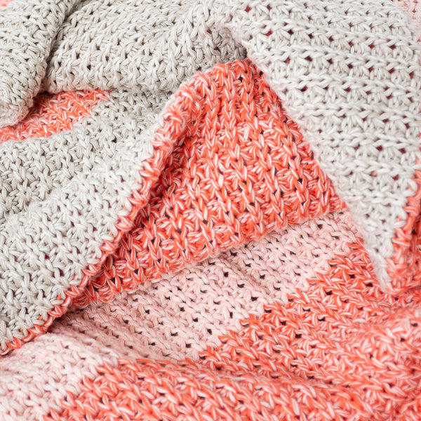 Huopa - Neulottu Chester Vaaleanpunainen Fabric Close-up Image