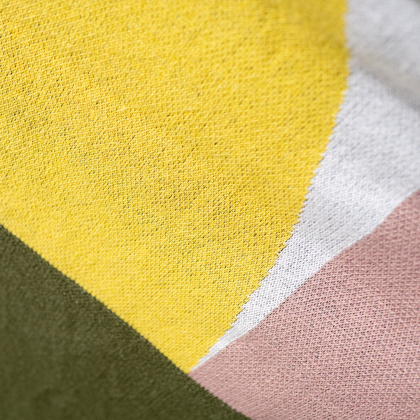 Huopa - Neulottu Geometrinen Väritäplä Vihreä Fabric Close-up Image
