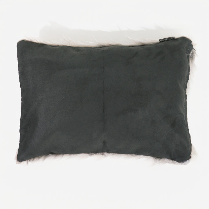 Tyynynsuojus 35 x 50cm - Mongolialainen Tekoturkis Harmaa 02
