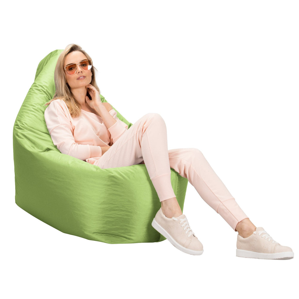 Big Bertha Original, Säkkituoli XXL Ulos, Lattiatyyny Ulkokäyttöön, Omenanvihreä