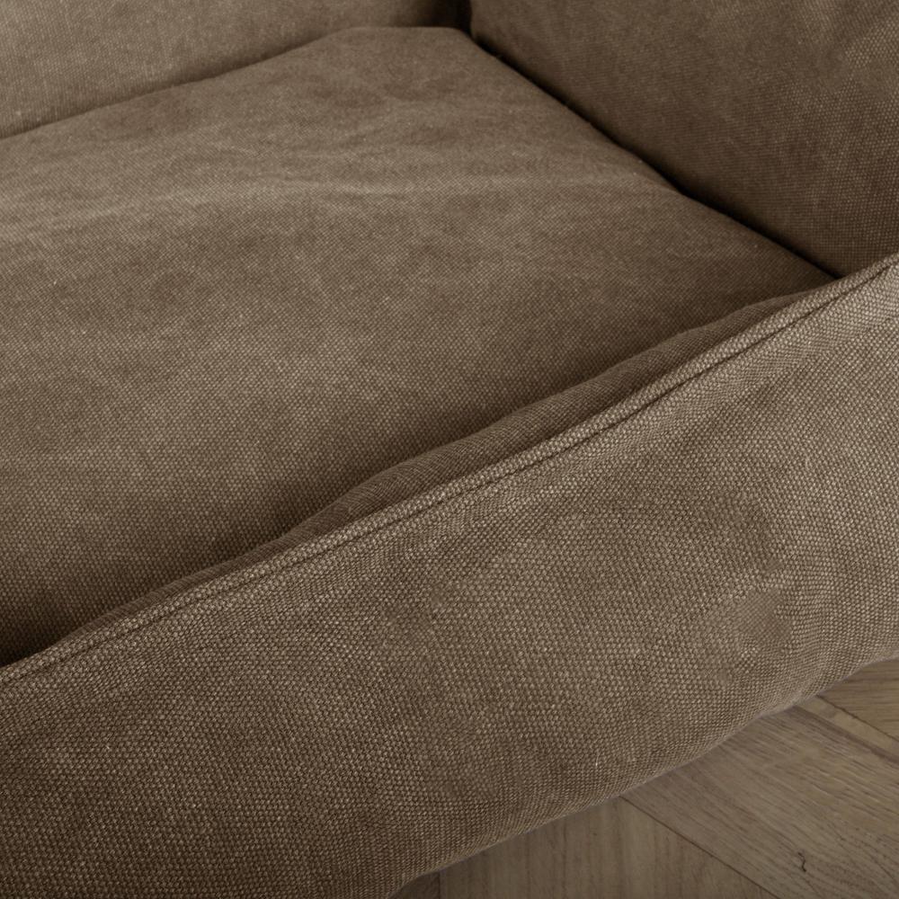 Mighty Bark, The Bench, Ortopedinen Muistivaahtotäytteinen Koiran Sänky, Kivipesty Denim-kangas Khaki