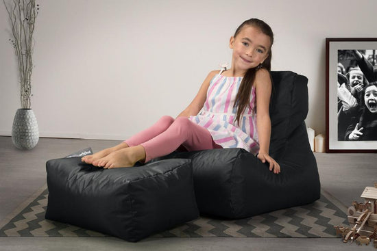 Big Bertha Original, SmartCanvas Lasten Säkkituoli Löhöilyyn, Musta