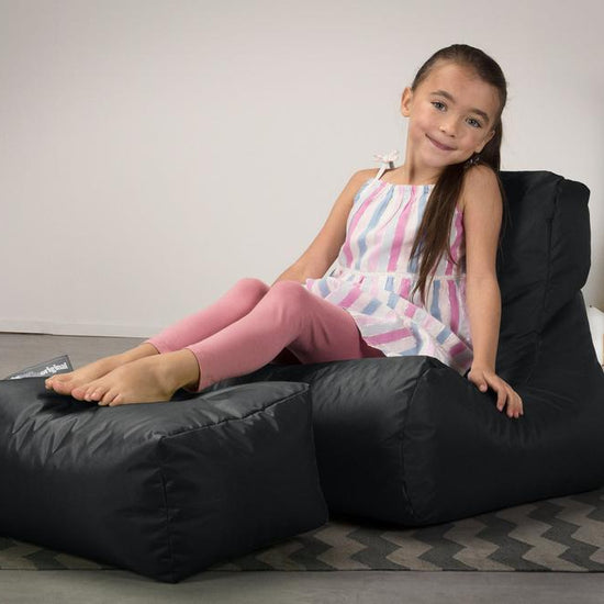 Big Bertha Original, SmartCanvas Lasten Säkkituoli Löhöilyyn, Musta