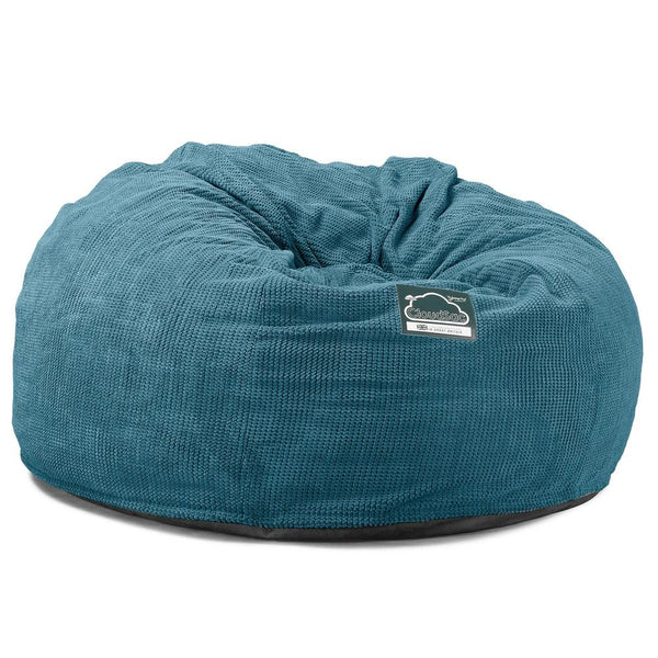 LOUNGE PUG, CloudSac 1010 XXL - Jättisuuri Muistivaahtotäytteinen XXL Säkkituolisohva (UUSI MALLI) - Pompula Turkoosi