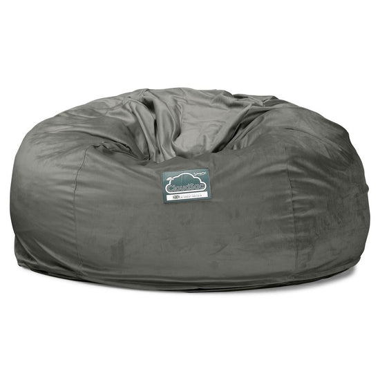 LOUNGE PUG, CloudSac 1010 XXL - Jättisuuri Muistivaahtotäytteinen XXL Säkkituolisohva (UUSI MALLI) - Sametti Grafiitti