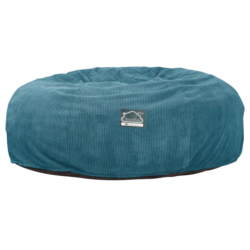 LOUNGE PUG, CloudSac 3000 XXL - Jättisuuri Muistivaahtotäytteinen Säkkituolisohva - Pompula Turkoosi