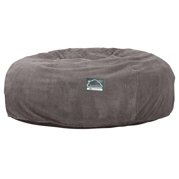 LOUNGE PUG, CloudSac 3000 XXL - Jättisuuri Muistivaahtotäytteinen Säkkituolisohva - Pompula Hiilen harmaa