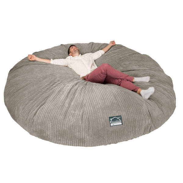 LOUNGE PUG, CloudSac 5000 XXXXXL - Suuri Muistivaahtotäytteinen Säkkituolisohva - Vakosametti Minkki
