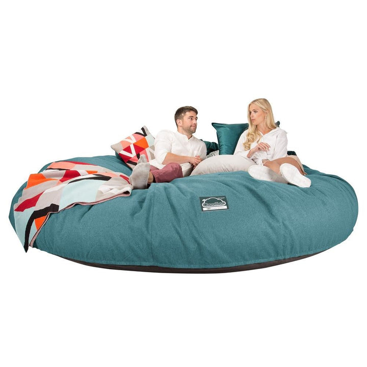 LOUNGE PUG, CloudSac 5000 XXXXXL - Suuri Muistivaahtotäytteinen Säkkituolisohva - Interalli-villa Syaani