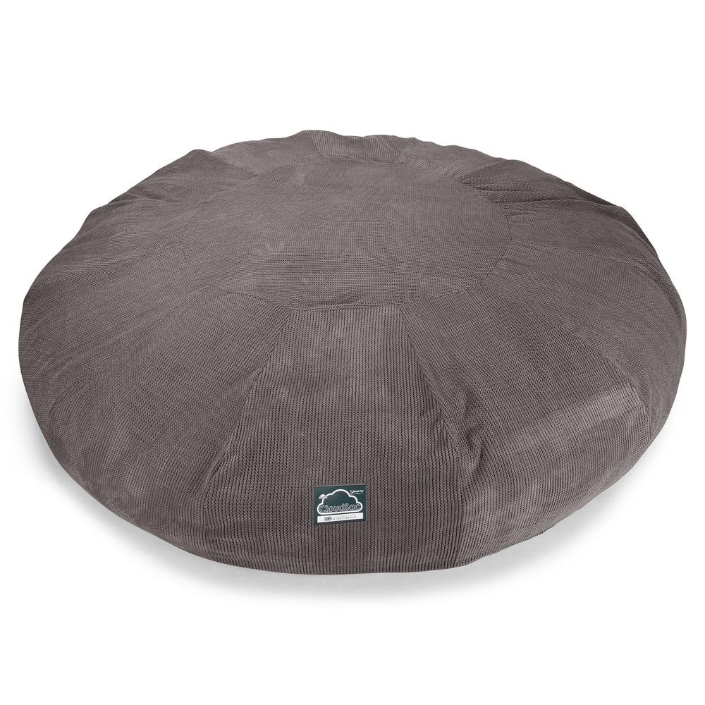 LOUNGE PUG, CloudSac 5000 XXXXXL - Suuri Muistivaahtotäytteinen Säkkituolisohva - Pompula Hiilen harmaa