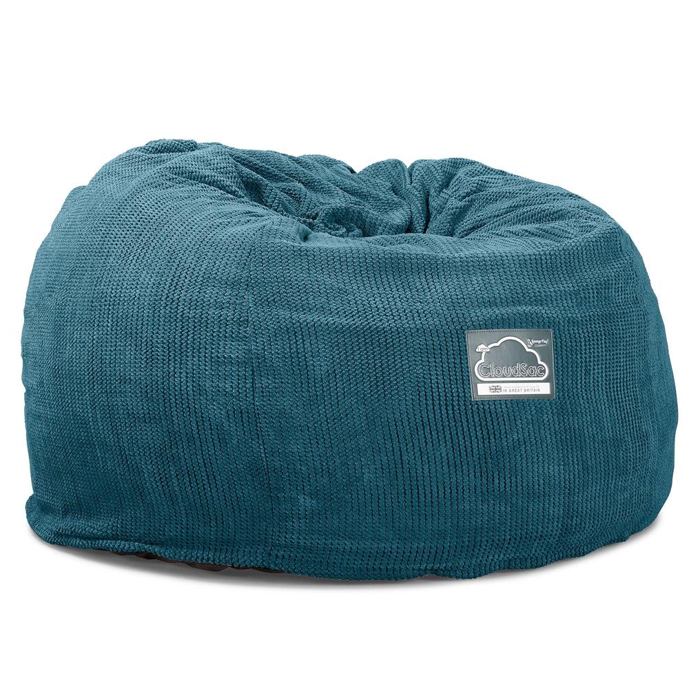 LOUNGE PUG, CloudSac 510 XL - X Suuri Muistivaahtotäytteinen Säkkituoli (UUSI MALLI) - Pompula Turkoosi
