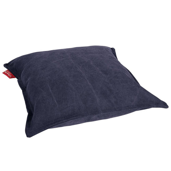 Jättityyny 70 x 70cm - Kivipesty Denim-kangas Laivastonsininen 02
