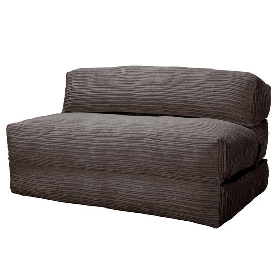 LOUNGE PUG, Avery - Futon-vuodetuoli Kaksinkertainen - Vakosametti Grafiitti
