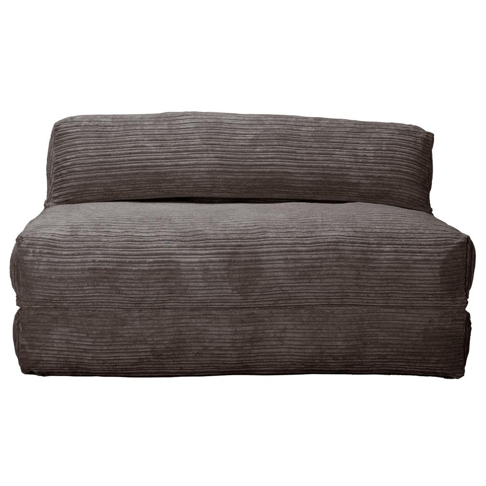 LOUNGE PUG, Avery - Futon-vuodetuoli Kaksinkertainen - Vakosametti Grafiitti