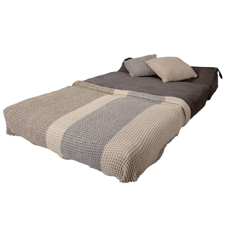 LOUNGE PUG, Avery - Futon-vuodetuoli Kaksinkertainen - Vakosametti Grafiitti