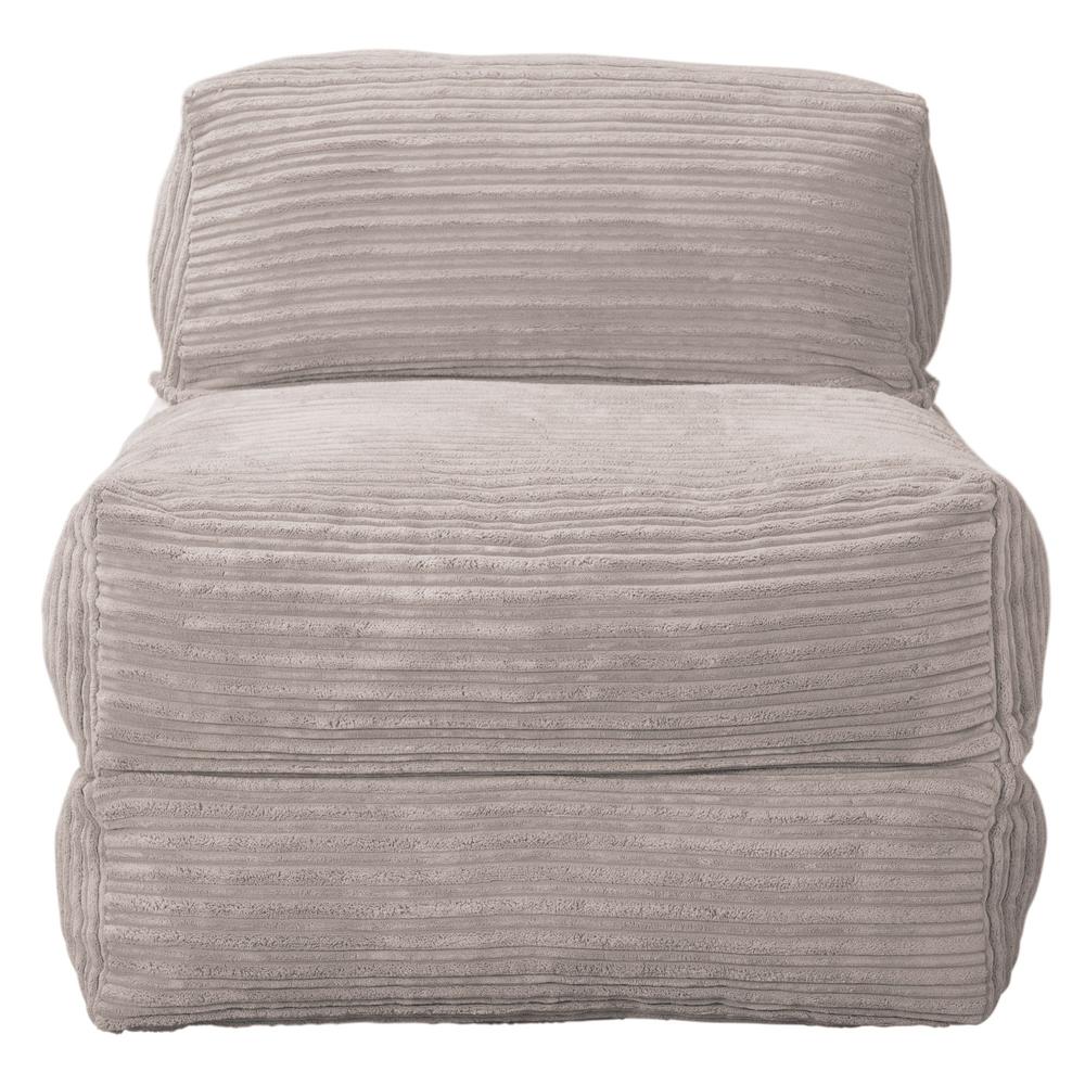 LOUNGE PUG, Avery - Futon-vuodetuoli Yksittäinen - Vakosametti Norsunluu