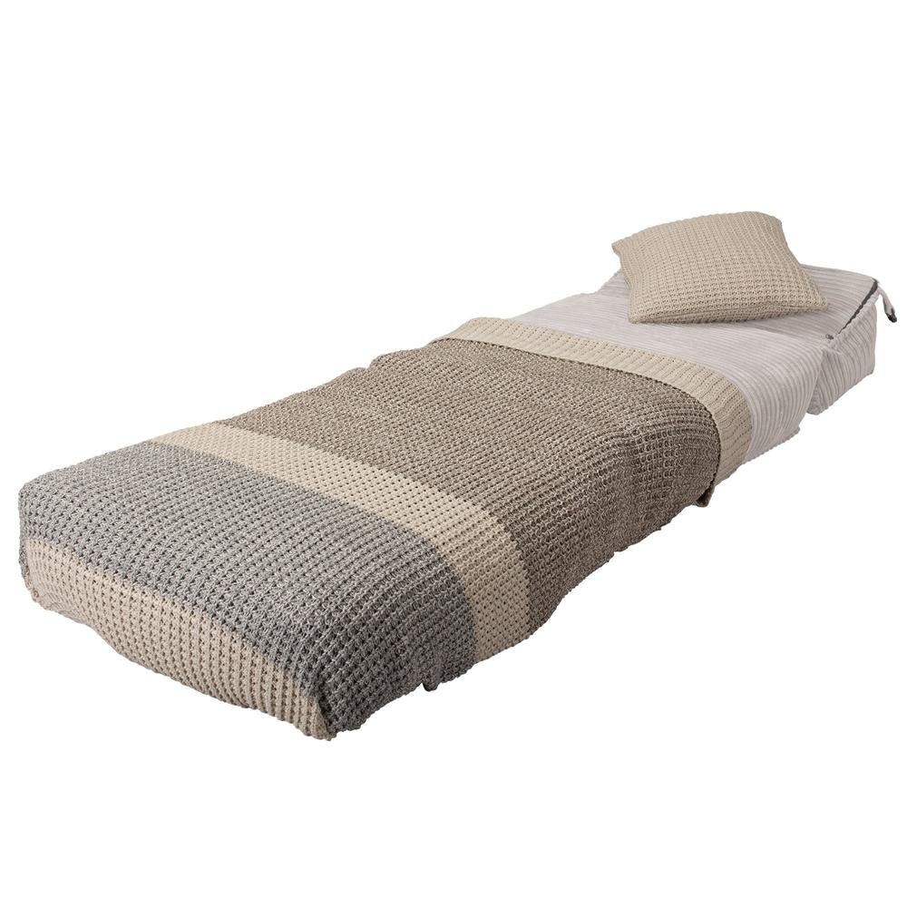 LOUNGE PUG, Avery - Futon-vuodetuoli Yksittäinen - Vakosametti Norsunluu