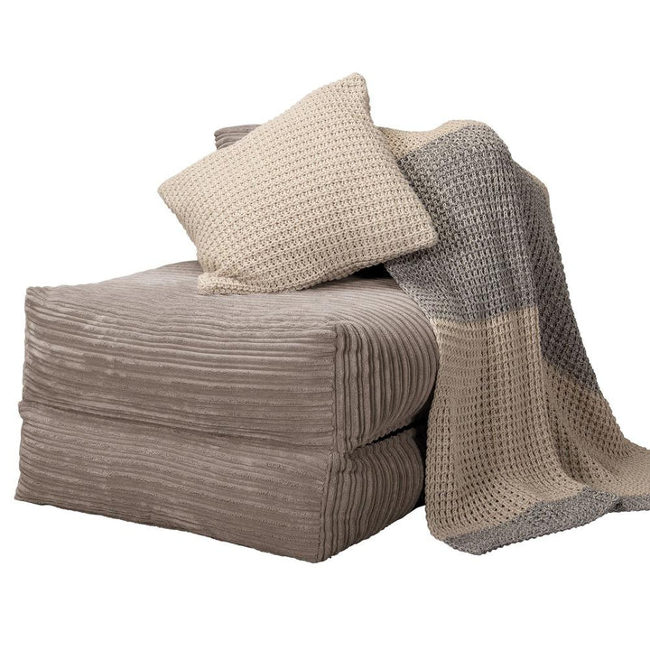 LOUNGE PUG, Avery - Futon-vuodetuoli Yksittäinen - Vakosametti Minkki