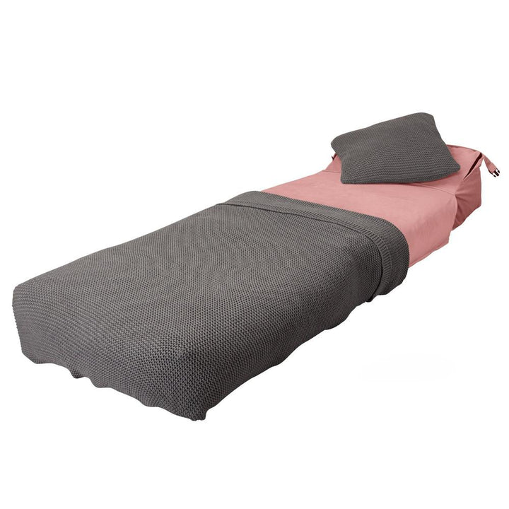 LOUNGE PUG, Avery - Futon-vuodetuoli Yksittäinen - Sametti Vaaleanpunainen