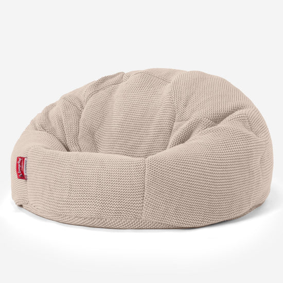 LOUNGE PUG - ELLOS Mukautuva Neulottu - Kerman Säkkituoli Sotka