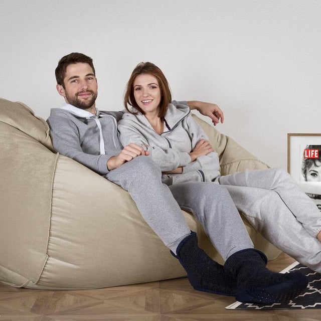 LOUNGE PUG®, Iso Säkkituoli Sohva, Sametti Minkki