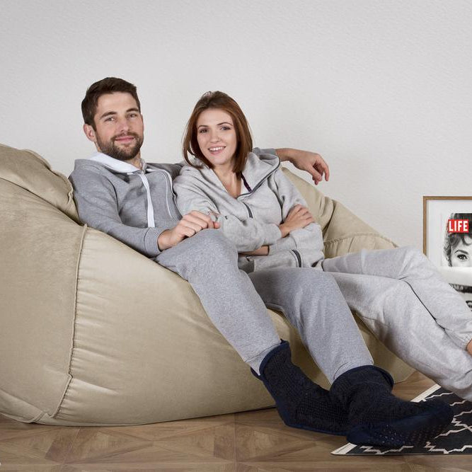 LOUNGE PUG®, Iso Säkkituoli Sohva, Sametti Minkki