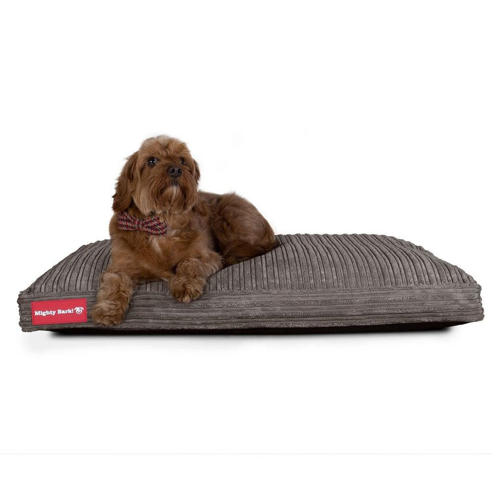 Mighty Bark, The Mattress, Ortopedinen Klassinen Muistivaahtotäytteinen Koiran Sänky, Vakosametti Grafiitti