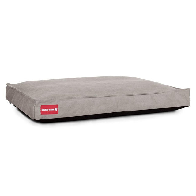 Mighty Bark, The Mattress, Ortopedinen Klassinen Muistivaahtotäytteinen Koiran Sänky, Kivipesty Denim-kangas Harmaa