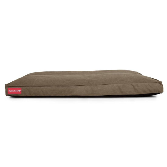 Mighty Bark, The Mattress, Ortopedinen Klassinen Muistivaahtotäytteinen Koiran Sänky, Kivipesty Denim-kangas Khaki
