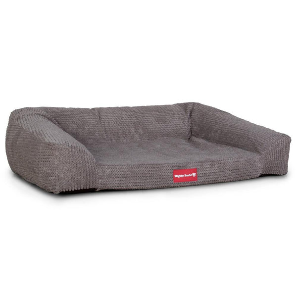 Mighty Bark, The Sofa, Ortopedinen Muistivaahtotäytteinen Koiran Sohvasänky, Pompula Hiilen harmaa