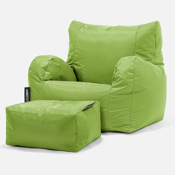 SmartCanvas™ Säkkituoli Nojatuoli - Limetti 01