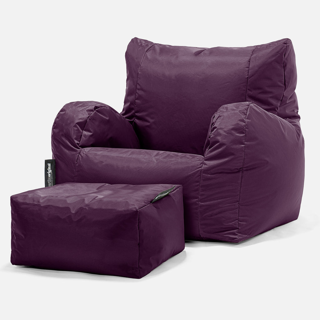 SmartCanvas™ Säkkituoli Nojatuoli - Violetti 02