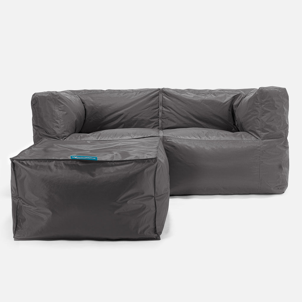SmartCanvas™ Modulaarinen Säkkituoli 2 kpl - Grafiitti 02