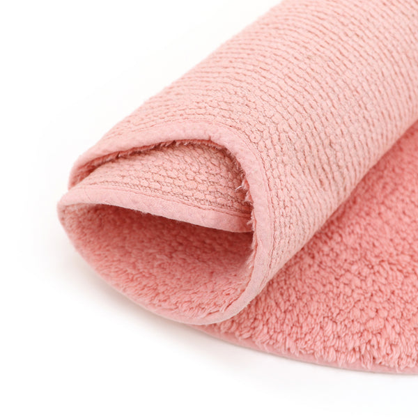 Lasten Matto - Hymyilevä Pilvi Vaaleanpunainen Fabric Close-up Image