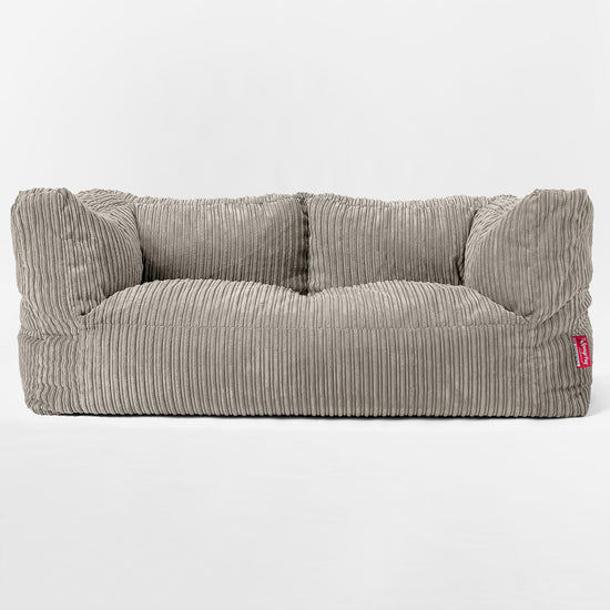 Albert 2-paikkainen Jättimäinen Säkkituolisohva Lapsille 3-14 vuotta - Vakosametti Minkki 03