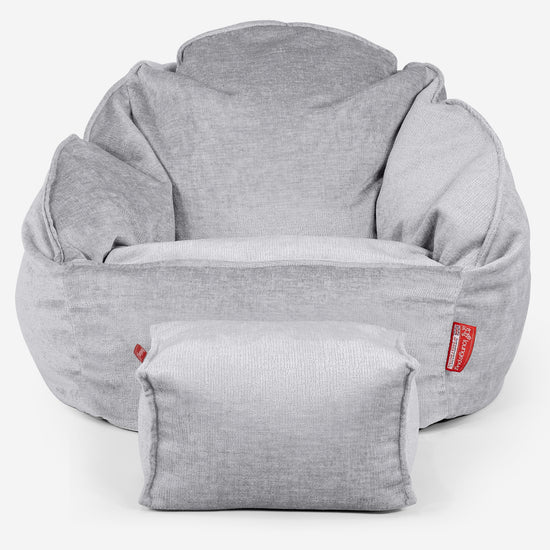 Bubble-säkkituoli - Chenille Harmaa 02