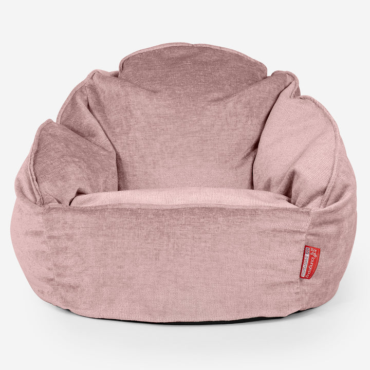 Bubble-säkkituoli - Chenille Vaaleanpunainen 01