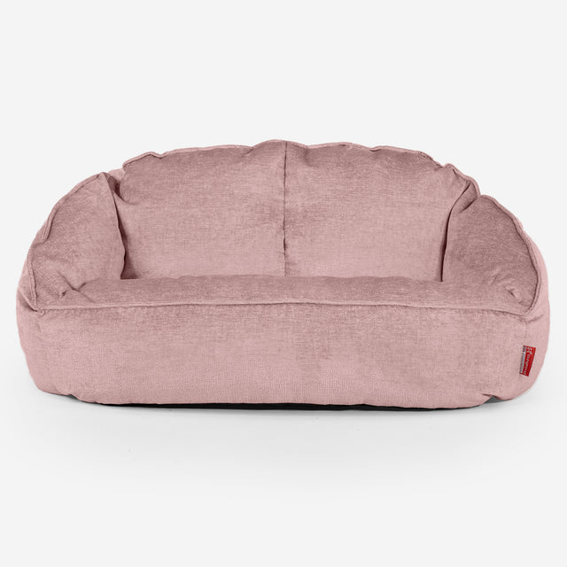 Bubble-säkkituolisohva - Chenille Vaaleanpunainen 01