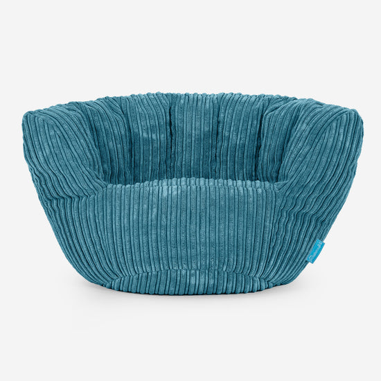 Charles Vintish Säkkituoli Lapsille 2-6 vuotta - Vakosametti Turkoosi 01