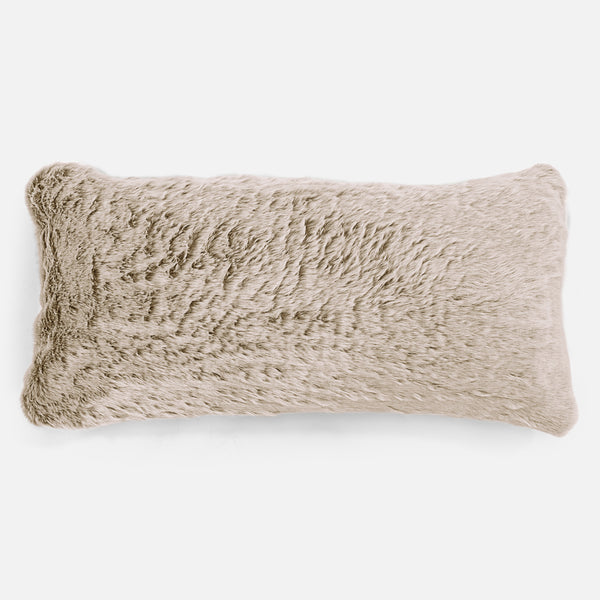 CloudSac 50 Muistivaahtotäytteinen Jättimäinen Tyyny 40 x 80cm - Kanitekoturkis Kullanruskea 01