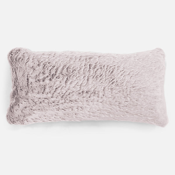 CloudSac 50 Muistivaahtotäytteinen Jättimäinen Tyyny 40 x 80cm - Kanitekoturkis Puuteripinkki 01