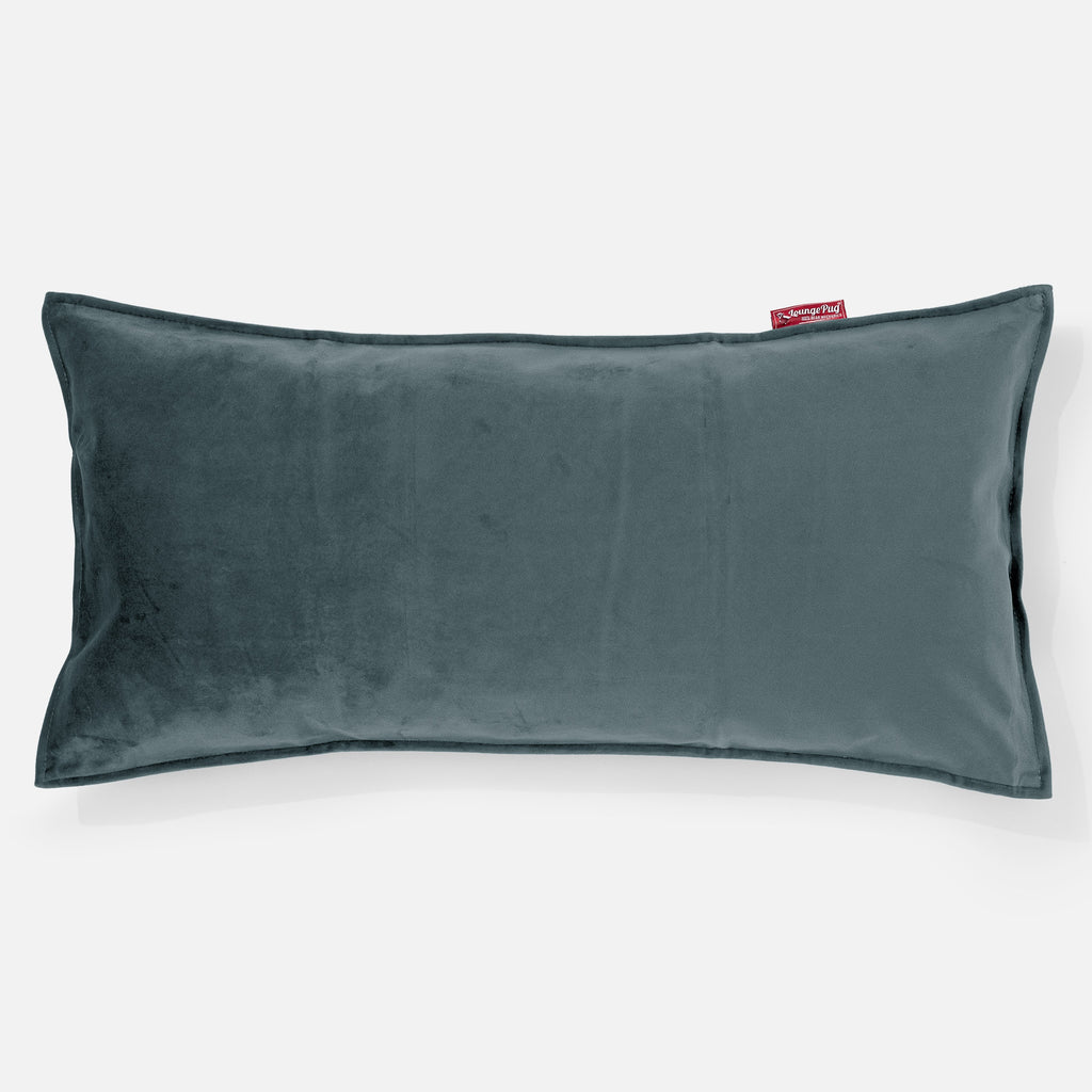 CloudSac 50 Muistivaahtotäytteinen Jättimäinen Tyyny 40 x 80cm - Sametti Turkoosi 01