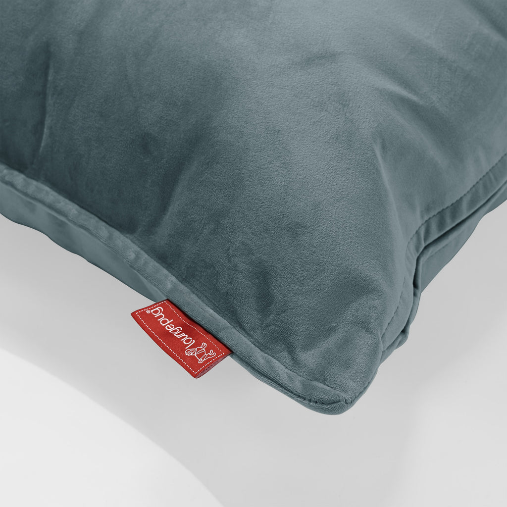 CloudSac 50 Muistivaahtotäytteinen Jättimäinen Tyyny 40 x 80cm - Sametti Turkoosi 02