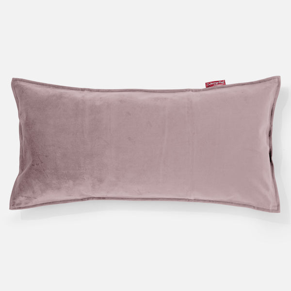 CloudSac 50 Muistivaahtotäytteinen Jättimäinen Tyyny 40 x 80cm - Sametti Vaaleanpunainen 01