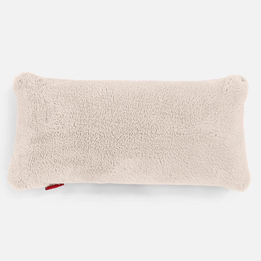 CloudSac 50 Muistivaahtotäytteinen Jättimäinen Tyyny 40 x 80cm - Teddy-tekoturkis Kerman 01