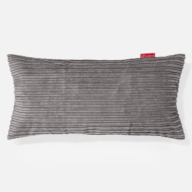 Jättimäinen Tyyny 40 x 80cm - Vakosametti Grafiitti 01